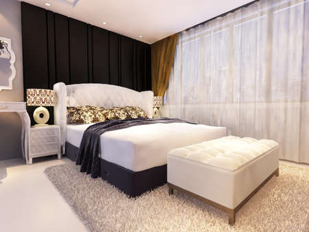 rendering bed room,so comfortable.の写真素材