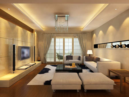 3d rendering of home interior.の写真素材