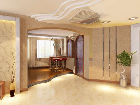 3d rendering of home interior.の写真素材