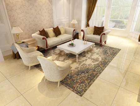 3d rendering of home interior.の写真素材