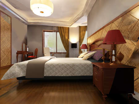 rendering bed room,so comfortable.の写真素材