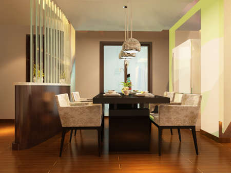 3d rendering of home interior.の写真素材