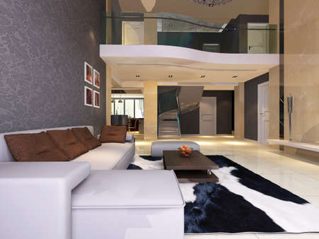 3d rendering of home interior.の写真素材
