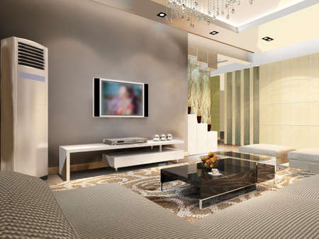 3d rendering of home interior.の写真素材