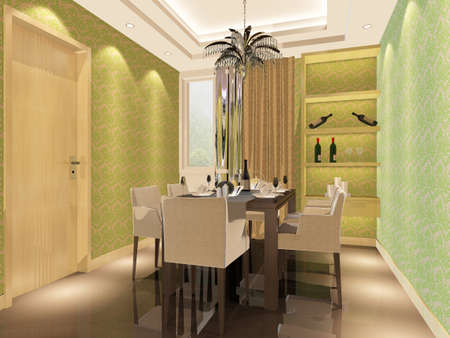 3d rendering of home interior.の写真素材