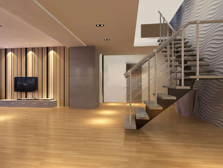 3d rendering of home interior.の写真素材