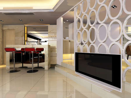 3d rendering of home interior.の写真素材
