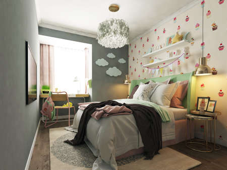rendering children's roomの写真素材