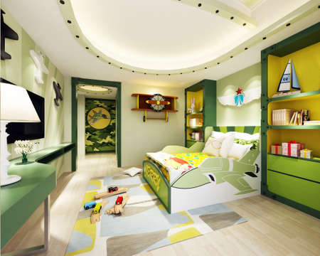rendering children's roomの写真素材