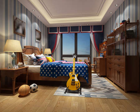 rendering children's roomの写真素材