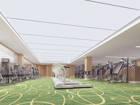 3d rendering modern gymの写真素材