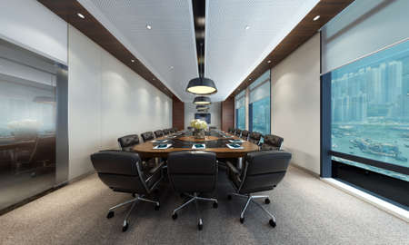 3D rendering conference roomの写真素材