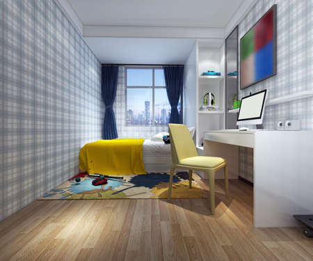 3D rendering children's roomの写真素材