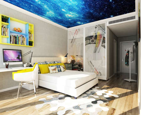 3D rendering children's roomの写真素材