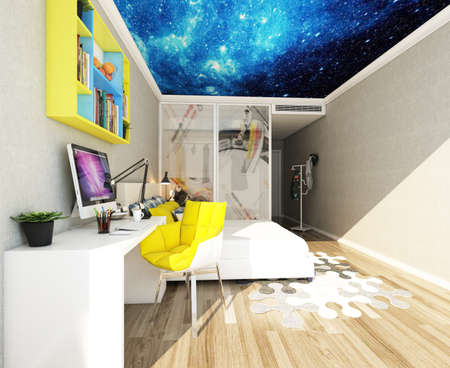 3D rendering children's roomの写真素材