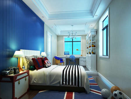 3D rendering children's roomの写真素材