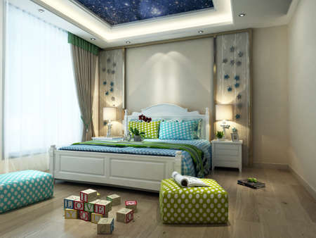 3D rendering children's roomの写真素材