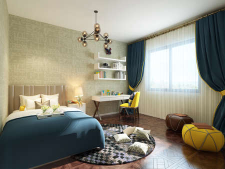 3D rendering children's roomの写真素材