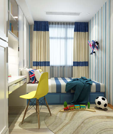 3D rendering children's roomの写真素材