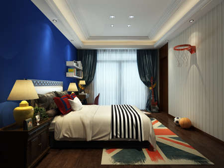 3D rendering children's roomの写真素材
