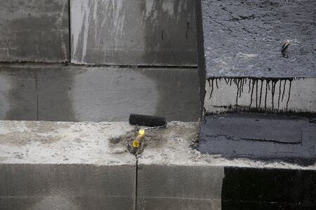 road repair concrete workの写真素材