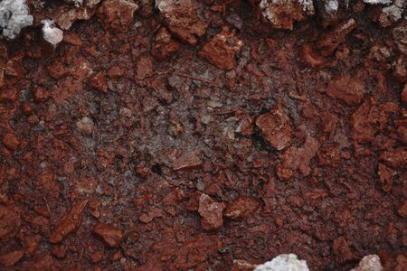 Deserted terrestial planet in orange colorsの写真素材