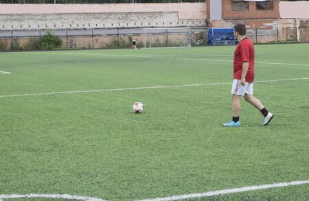 football practice on the field football practice on the fieldの写真素材