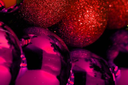 Magic Ball . Closeup of colorful ball for christmas decoration.の写真素材