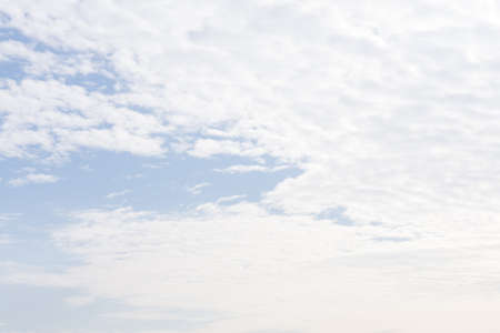 a lot of sky clouds in the skyの写真素材