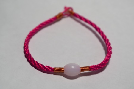 Fenichka 9 Hearts made by direct hand weaving with the image of 9 red hearts on a white background. Handmadeの写真素材