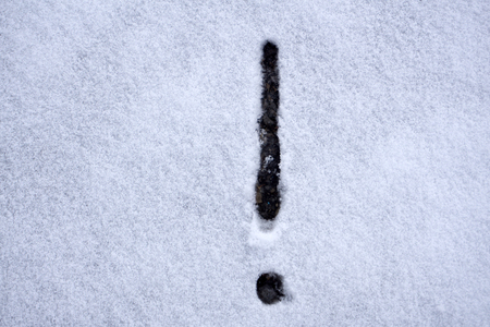 Water exclamation mark spa swirl symbol textの写真素材