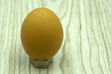 Egg isolated on white background cutoutの写真素材