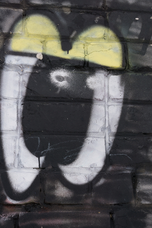 Detail of a graffiti wall. Interesting patterns emerge. Can be useful for backgroundsの写真素材