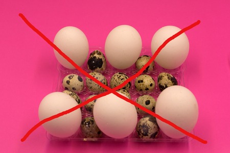 Egg Free Affected Allergy Banned Restriction designの写真素材