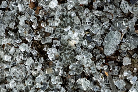 Broken glass on white background , photo hi resolution texture decoration backdrop object design