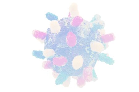 Model of a coronavirus strain from Wuhan.Conceptual exposure- COVID 19- CORONAVIRUS. Natural...