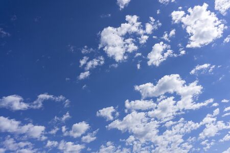 Clouds with blue sky impression environment clear .