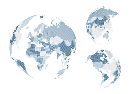 dotted worldのイラスト素材