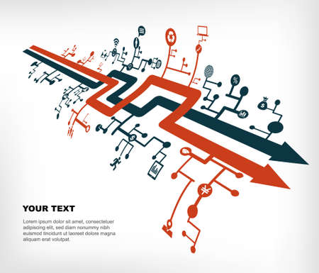 communication networkのイラスト素材