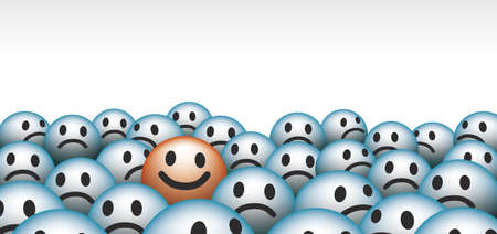 smiley facesのイラスト素材