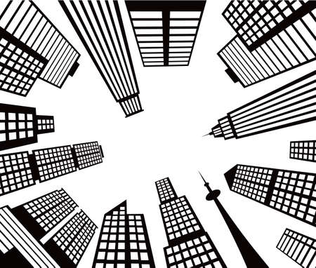 city up viewのイラスト素材