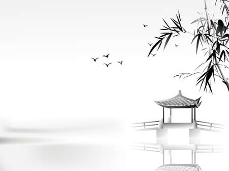 Chinese paintingのイラスト素材