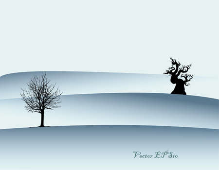 snow treeのイラスト素材