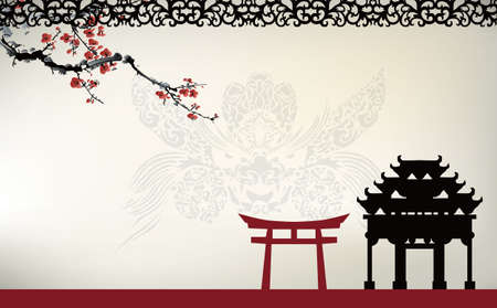 Asian themeのイラスト素材