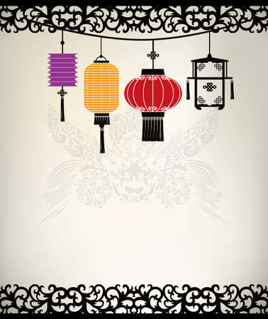 Chinese Lanternのイラスト素材
