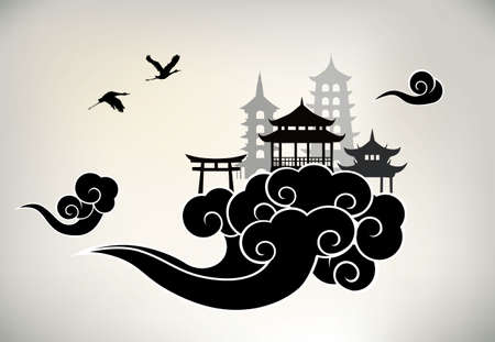 Chinese paradiseのイラスト素材