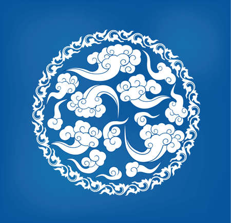 chinese badgeのイラスト素材