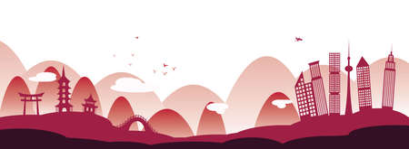 landscapeのイラスト素材