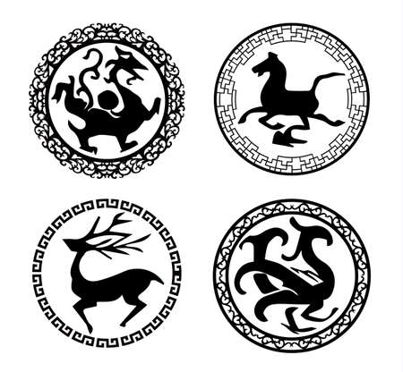 Chinese traditional patternsのイラスト素材