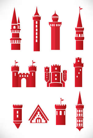 castle elementsのイラスト素材